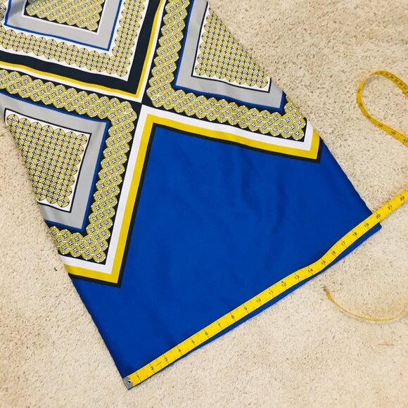 Banana Republic Long Sleeve Keyhole Geometric Shift Dress - Picture 14 of 16